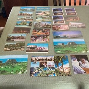 Vintage Postcard Lot - Disneyland, Las Vegas, Acapulco, Giuseppe di prima
